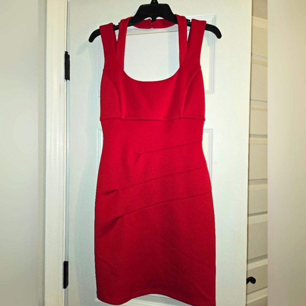 Guess Bodycon Dress Red Size 4